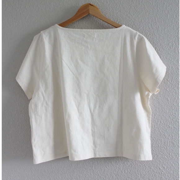 Madewell Ivory Botanical Graphic Setlist Boxy Tee - Picture 4 of 5